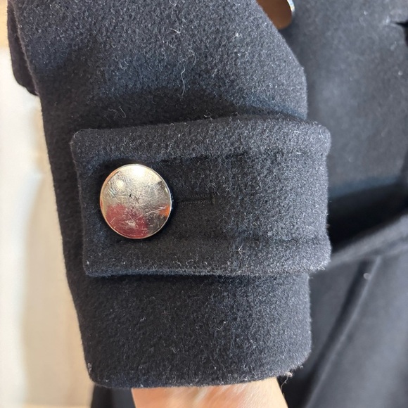 BABATON Sz L Double Breasted Funnel Neck Wool Cashmere Blend Coat by Aritzia - Picture 6 of 11